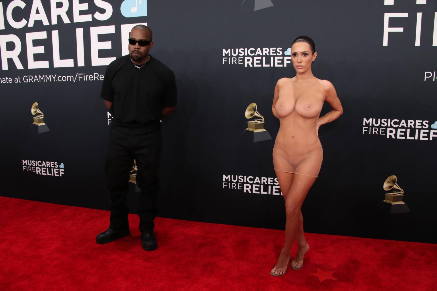 Kanye West y Bianca Censori.