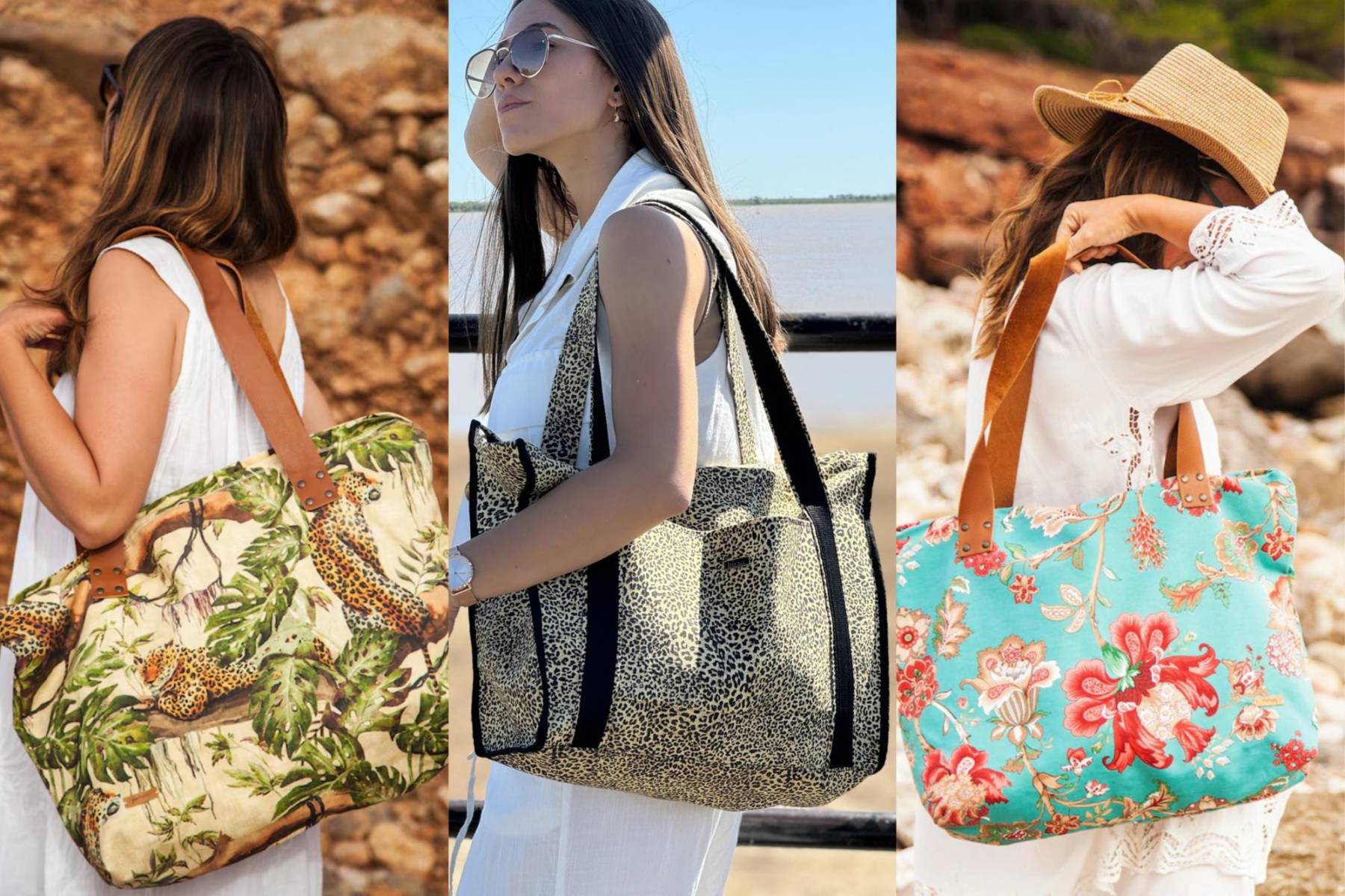<b>Bolso playero XL:</b> Para meter desde el bloqueador hasta la novela que juraste terminar.