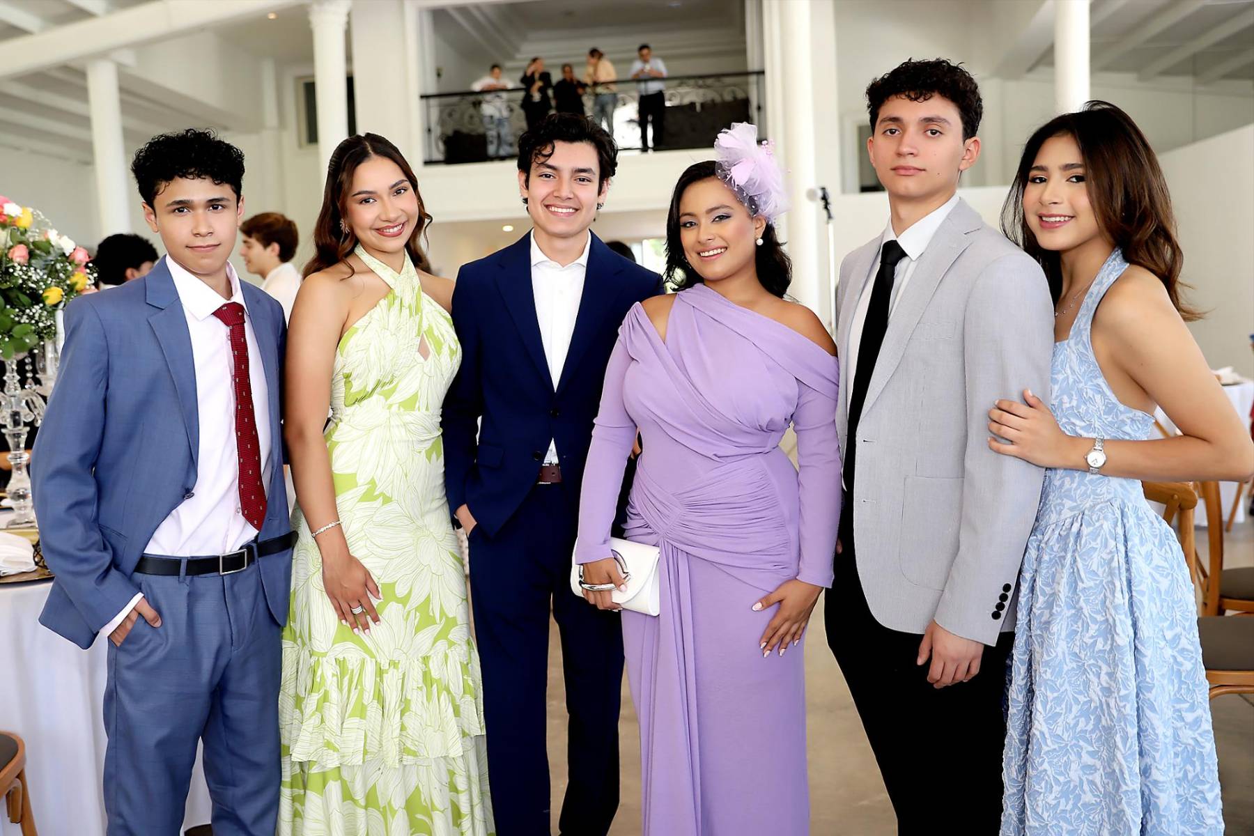 Luis Zúñiga, Viena Aguilar, Manuel Núñez, Rebeca Castillo, Gerardo Calona y Camila Valladares.