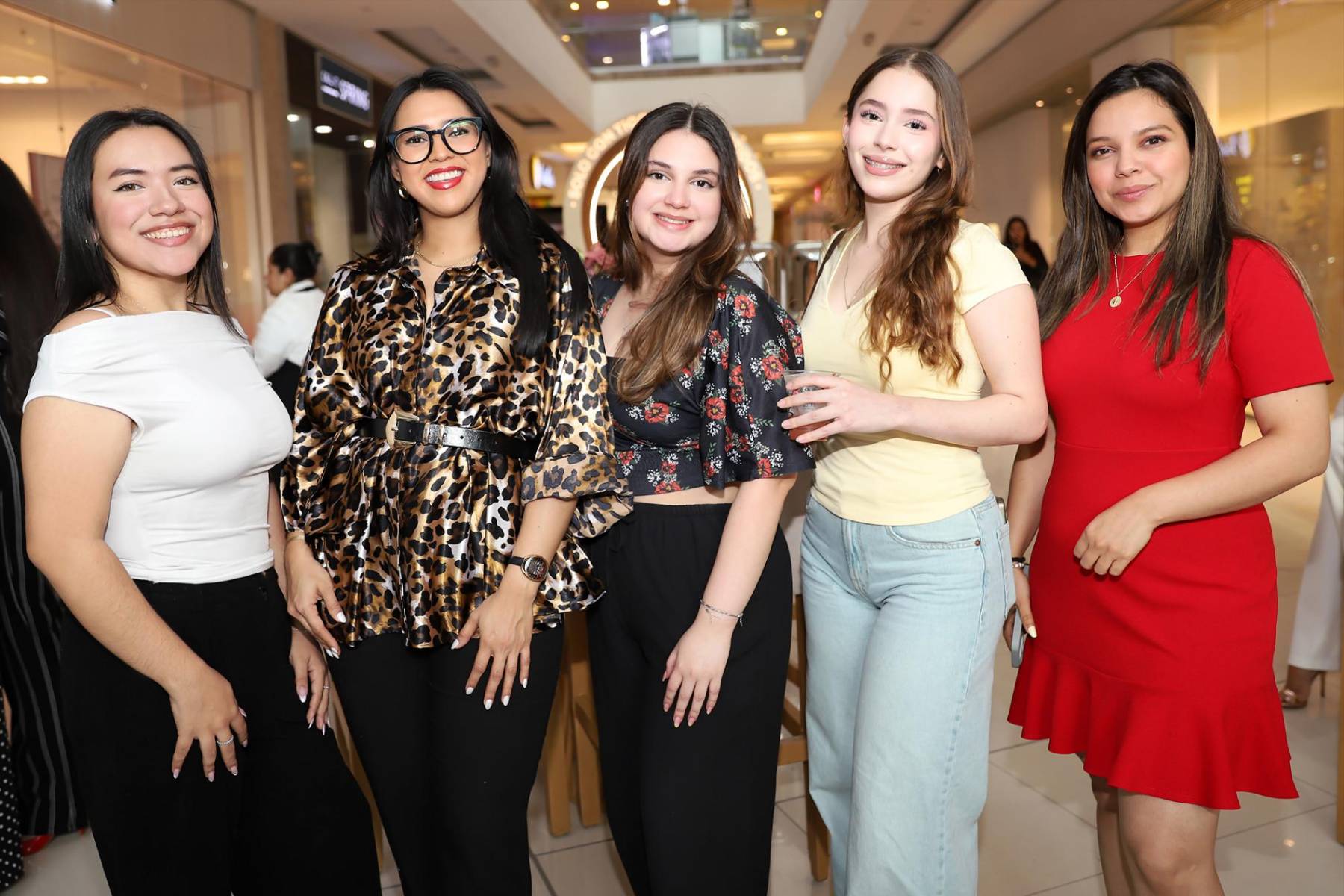 Andrea Moncada, Norma Farías, Valeria Ordóñez, Mónica Mateo y Ana Gómez. 