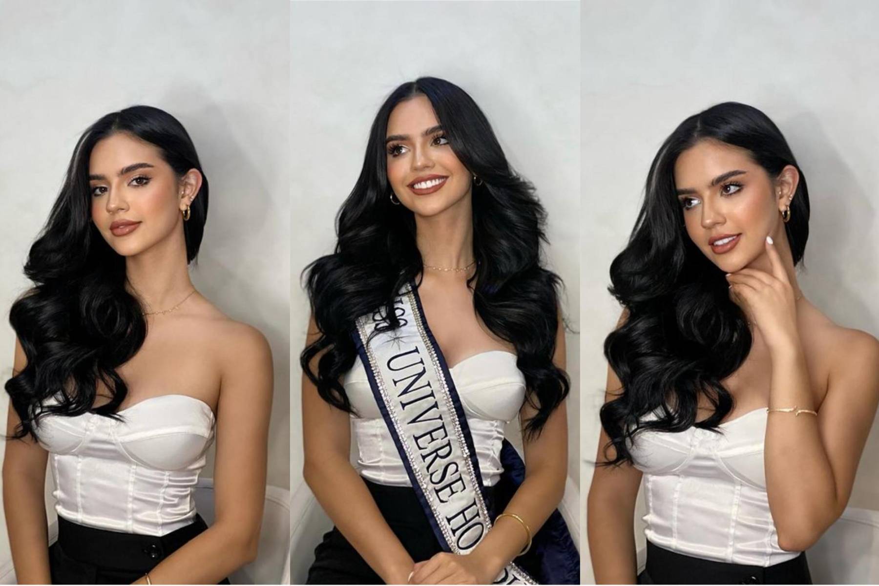 Antes de salir de Honduras hacia El Salvador, Zu lució con orgullo sus nuevas extensiones de cabello, las cuales había obtenido en The Heels Salon en San Pedro Sula. Además, vistió un elegante corset blanco de The Heels.