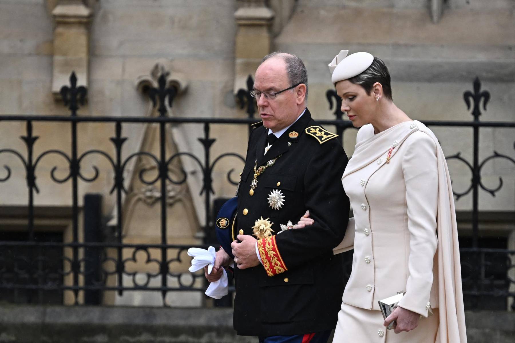 El príncipe Alberto de Mónaco y su esposa Charlene 