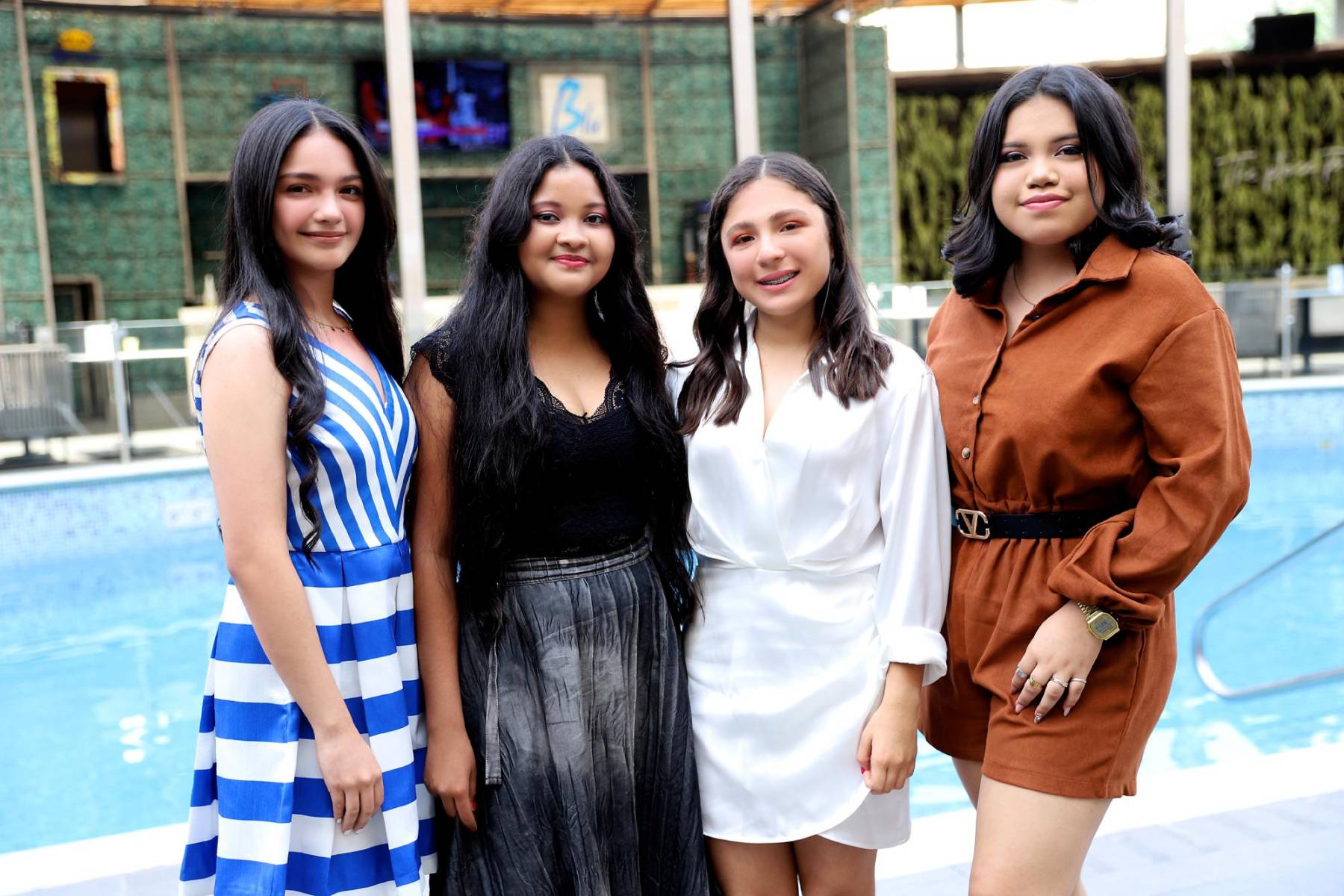 Aylin Salgado, Nuzly Montoña, Angie Ordóñez y Sheiby Almendarez.