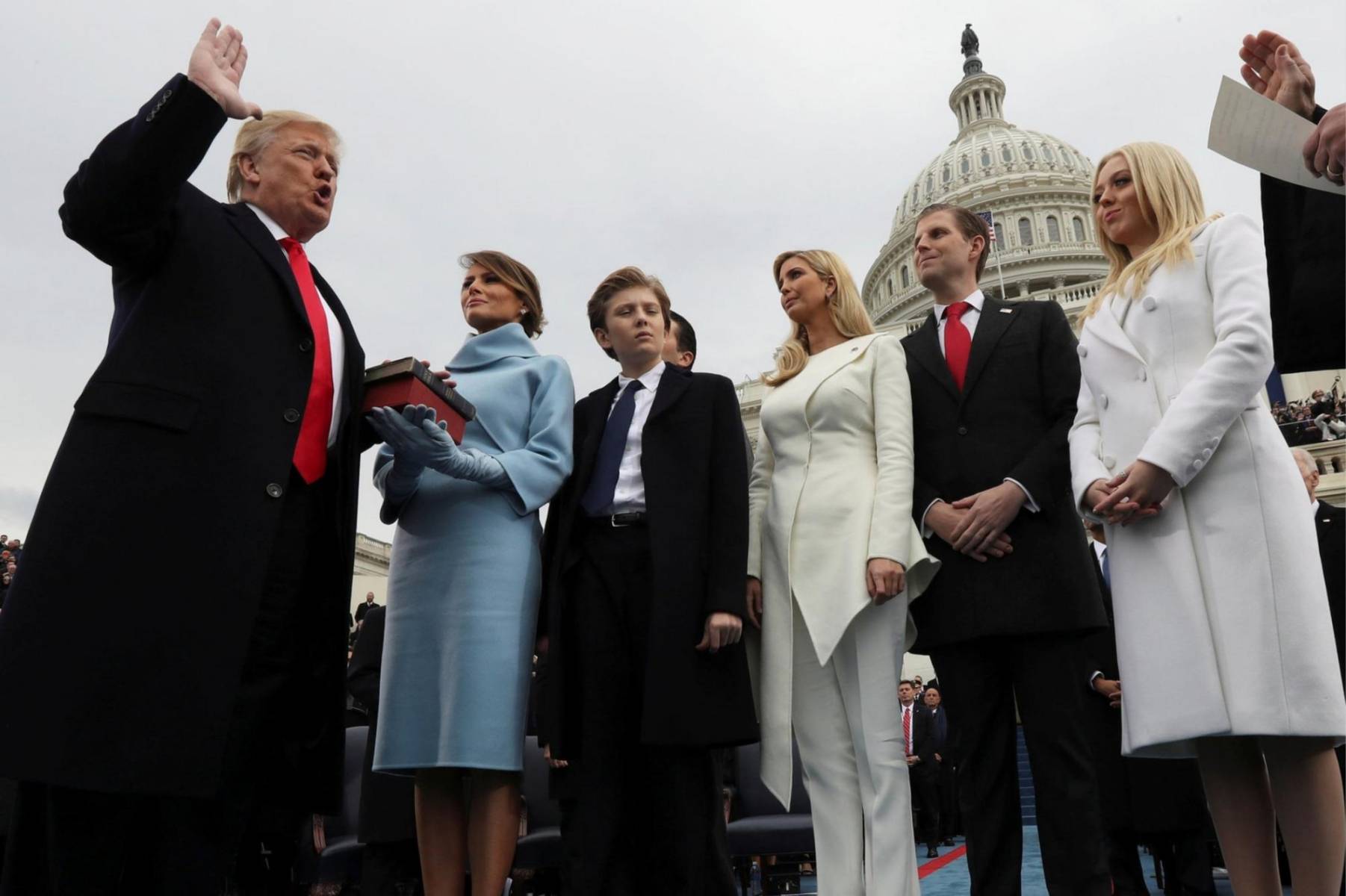 2017 vs 2025: La evolución de la familia Trump en la investidura presidencial