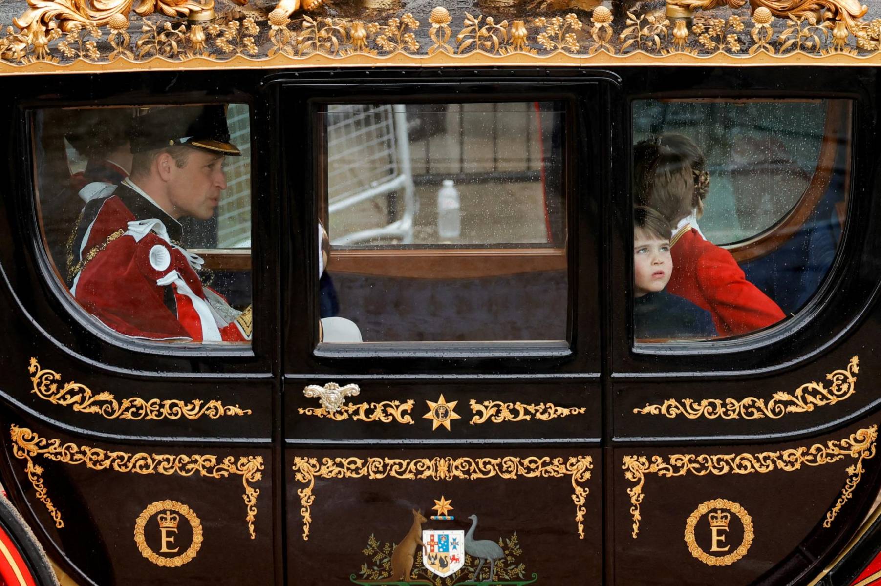 La procesión de coronación de Carlos III y Camila