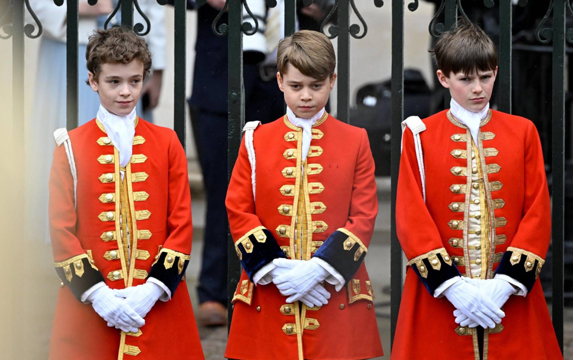 Los príncipes de Gales en la coronación del rey Carlos III