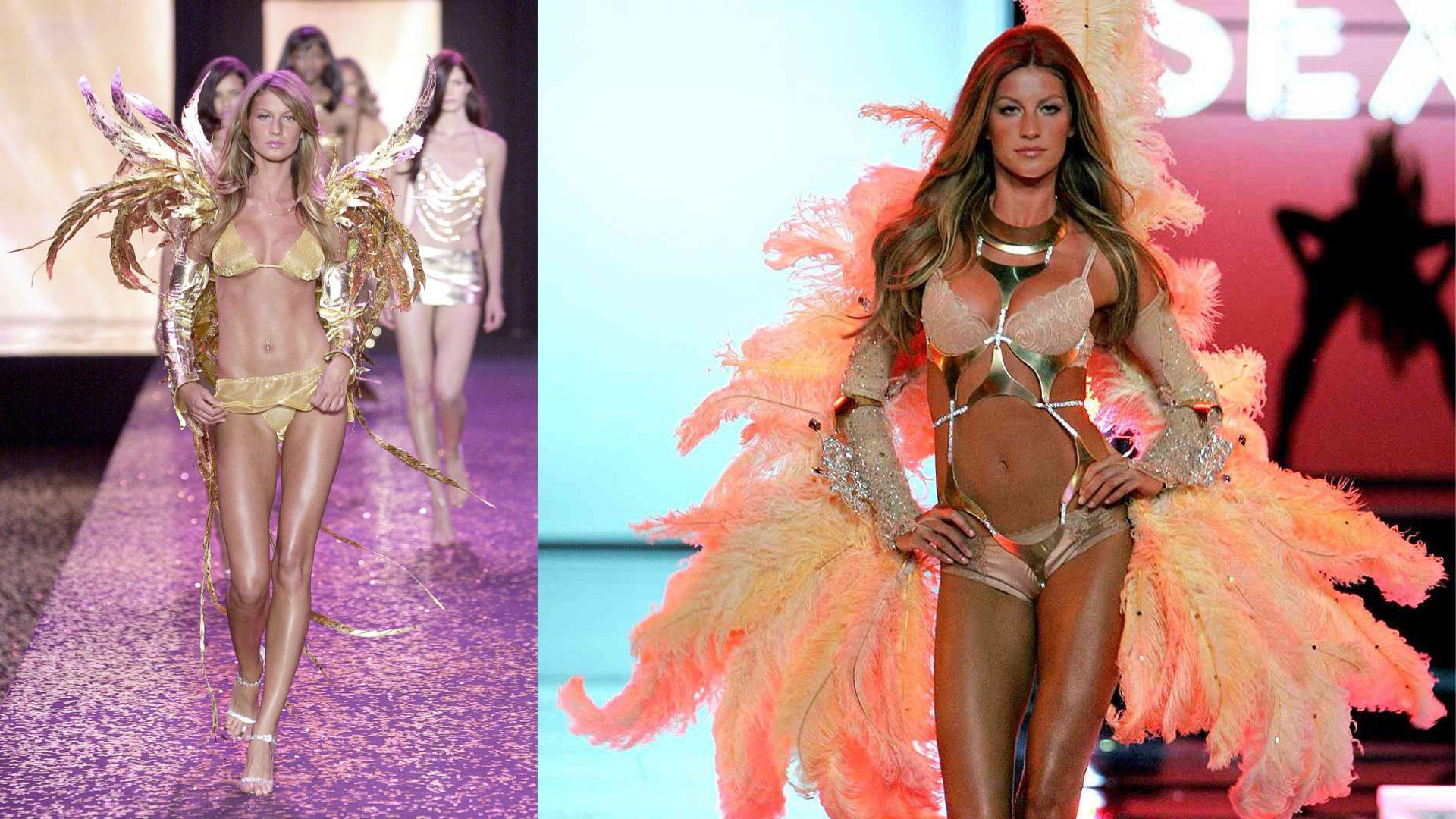 Gisele Bündchen: Es considerada una de las supermodelos más grandes de todos los tiempos, fue un ángel recurrente y una de las caras icónicas de Victoria’s Secret durante los 2000. Caminó en 7 shows de 1999 al 2006.