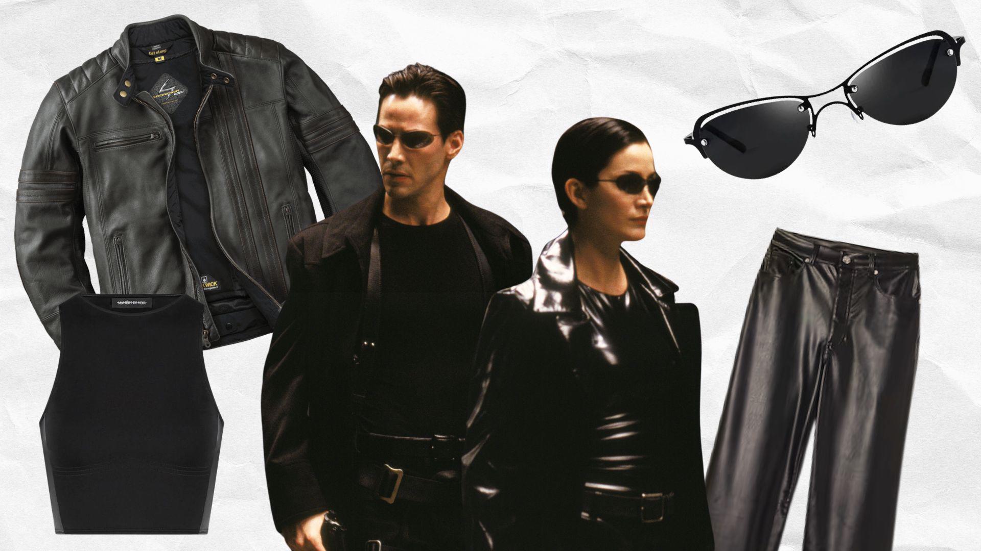 Nio y Trinity son un clásico que nunca pasa de moda, si lo que buscas es un disfraz simple para hacer con tu pareja este es el indicado. Viste de negro con prendas de cuero y completa el look con unos lentes de sol. 