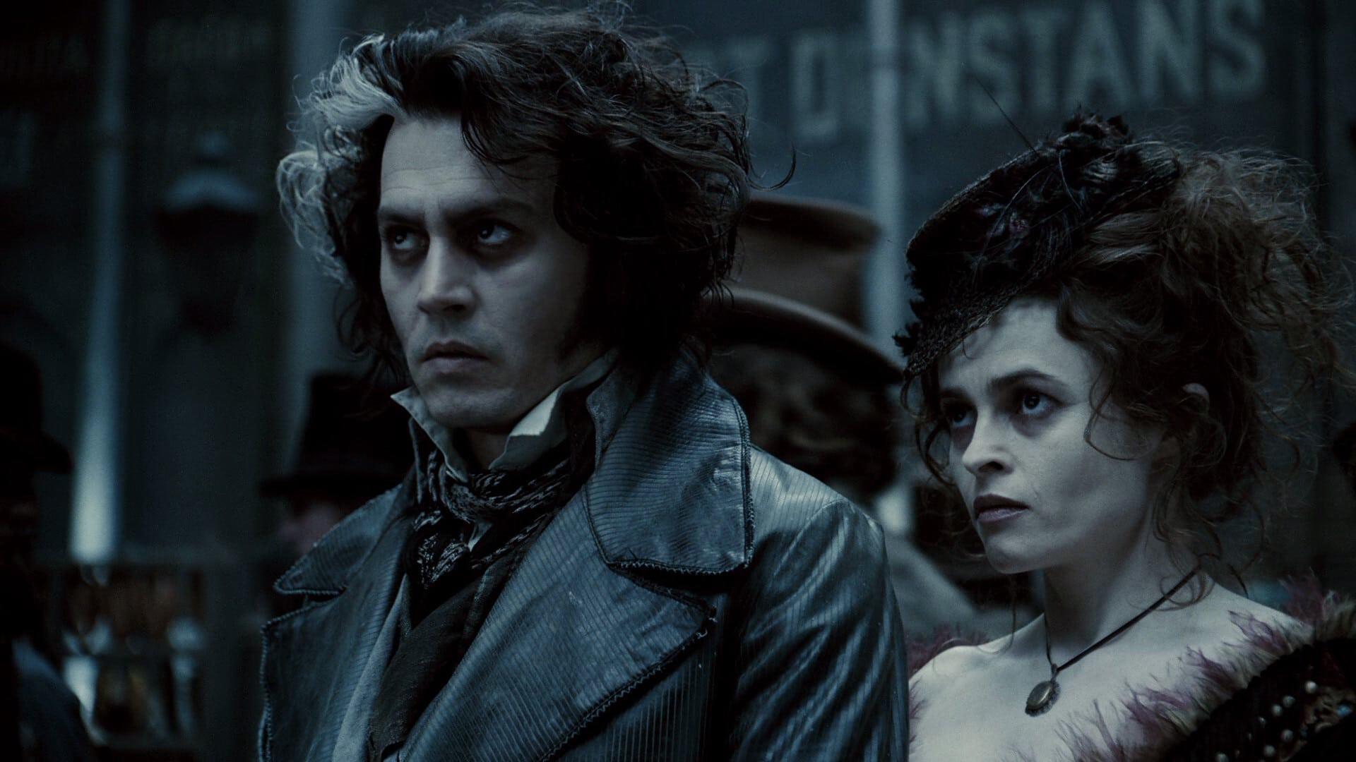Sweeney Todd: El barbero diabólico de Fleet Street. Johnny Depp interpreta a Sweeney Todd, un hombre que pierde a su esposa e hija a manos del malvado juez Turpin y regresa de su prisión en Australia en busca de venganza. La voz de Depp al cantar tiene un toque de rock and roll que realmente funciona para el personaje. Sweeney forma una sociedad con la Sra. Lovett, asesinando a sus clientes de la barbería y convirtiéndolos en pasteles de carne en preparación para su ajuste de cuentas con Turpin.