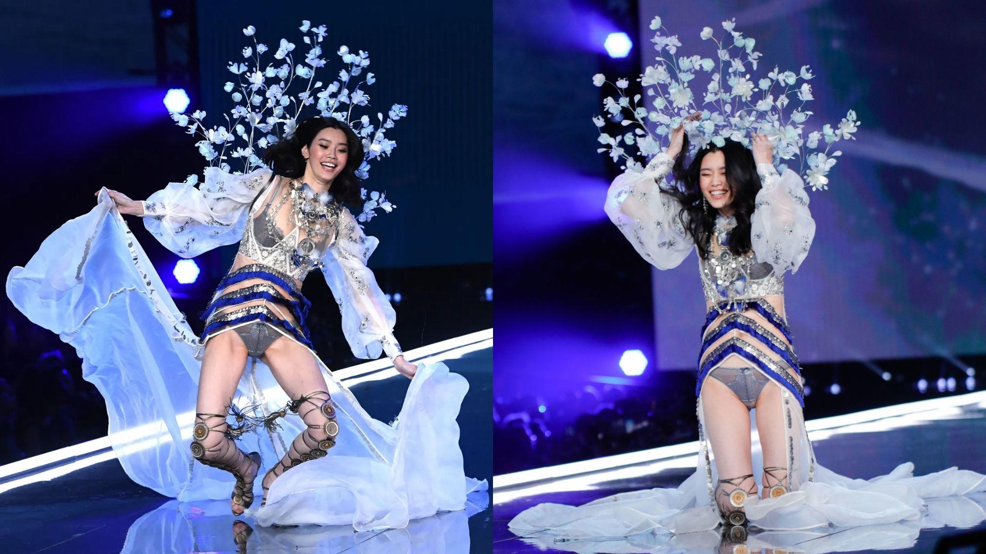 En el VSFS de 2017 en Shanghai, la modelo Ming Xi se cayó en la pasarela. Ella se levantó inmediatamente y recibió aplausos del público. Este fue un momento incómodo que se convirtió en conmovedor.