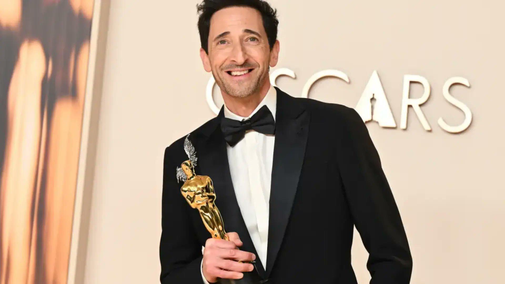 Adrien Brody se lleva su segundo Oscar gracias a su actuación en <i>The Brutalist</i>. 