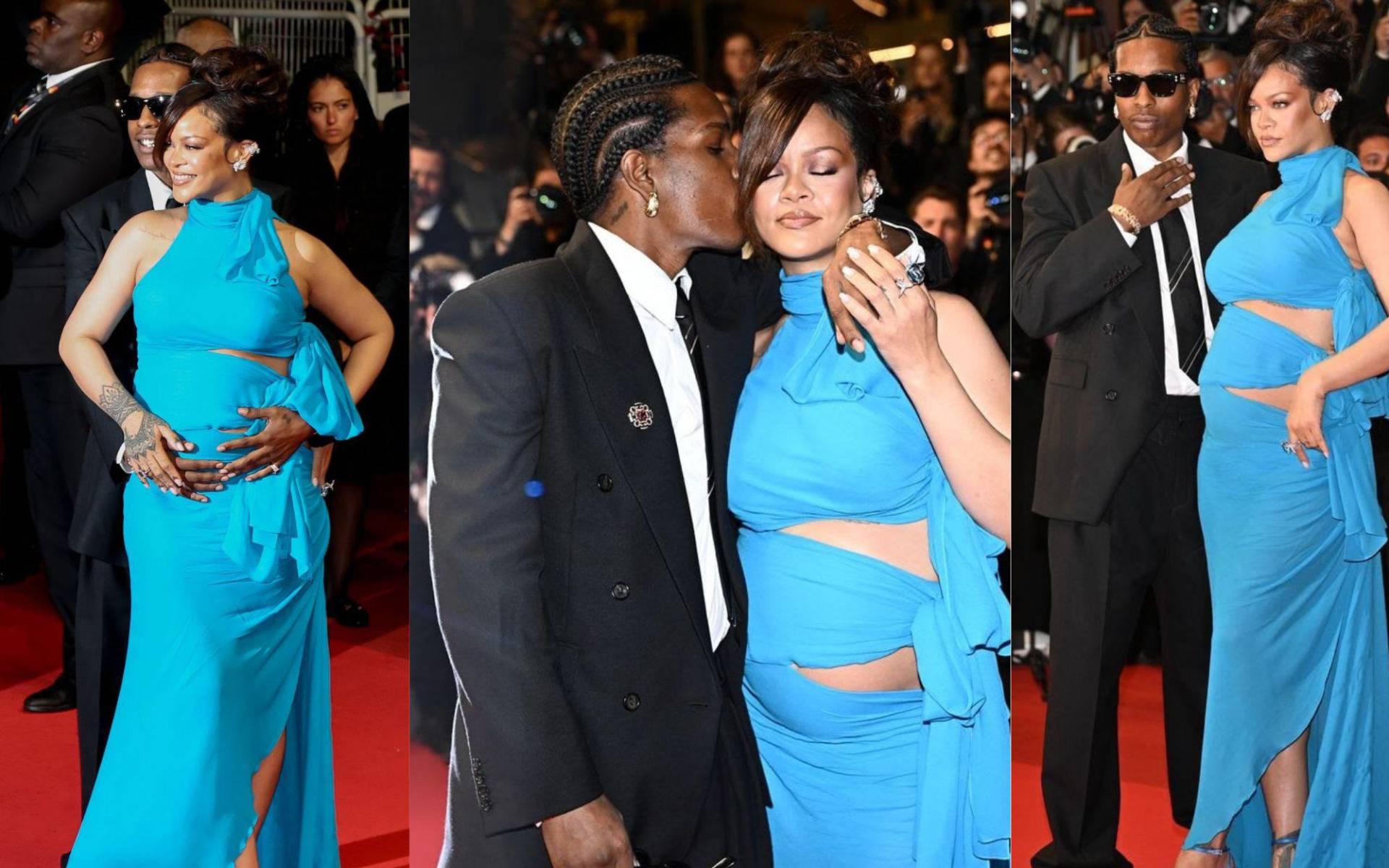 Rihanna deslumbra en Cannes: glamour, cine y maternidad