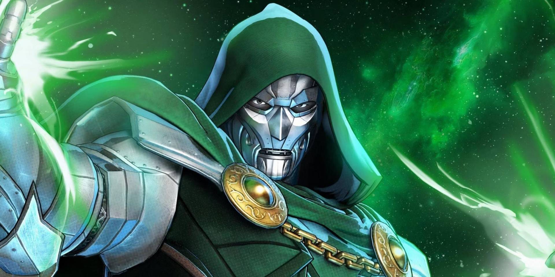 Dr. Doom se convierte en monarca de Latveria y busca dominar el mundo. Doom “anhela poder, control y reconocimiento de que es el mejor en todo”, según Marvel.com. “Ya sea que esté usando viajes en el tiempo, haciendo tratos con demonios o incluso formando equipo con sus enemigos para luchar contra un enemigo común, el objetivo final de Doom es ser el que está a cargo”. También utiliza hechizos mágicos.