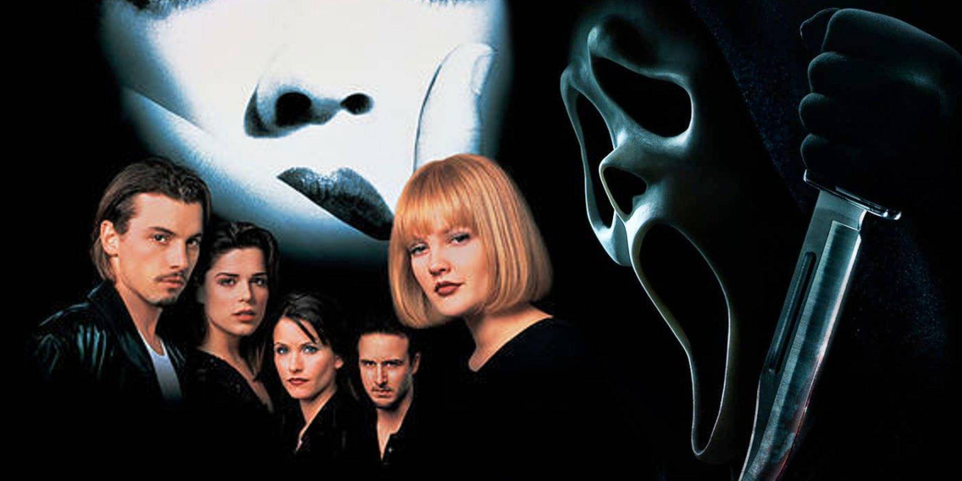 <b>Scream. Vigila quién llama (1996)</b>Regresamos a la pureza este genero con clásico que muchos ya conocen , un asesino enmascarado aterroriza a unos adolescentes en un pueblo de California.