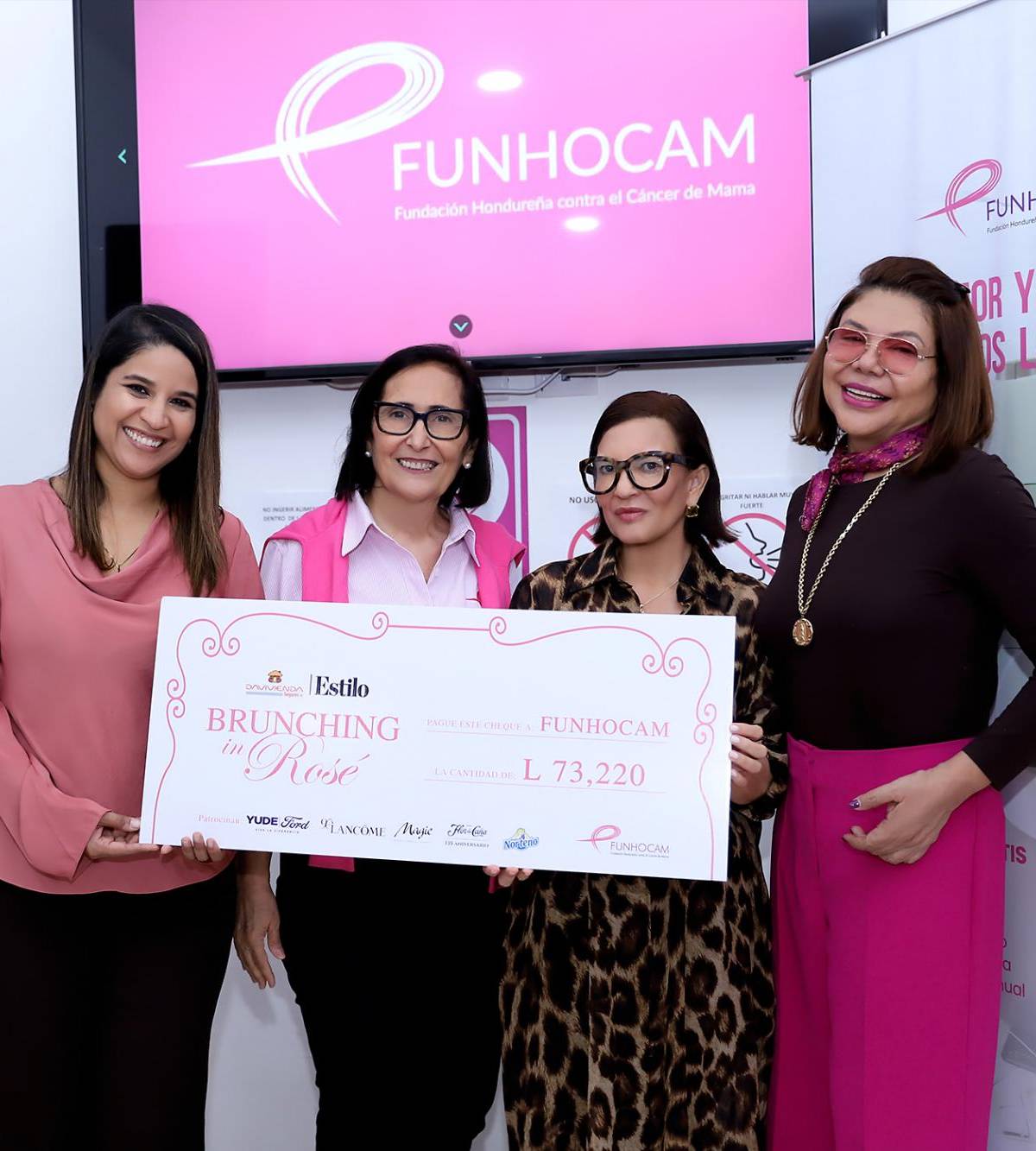 Ginna Miller, Rosemonde Abedrabbo, Blanca Bendeck y Laura Simón.