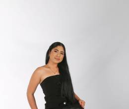 Me inspira la posibilidad de contar historias a través de las prendas, de capturar la esencia de la belleza en cada detalle, dice Rashell Fuentes, estudiante de Diseño de Modas de Unitec que debuta en la X edición de BAC Estilo Moda