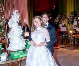 Orlando Merino y Michelle Valladares celebran elegante recepción nupcial
