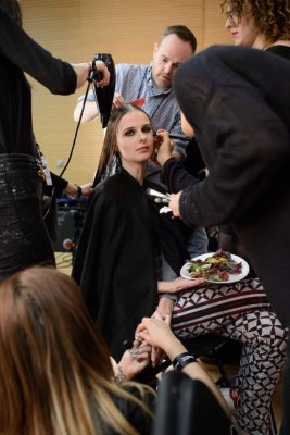 Así es el backstage de London Fashion Week!