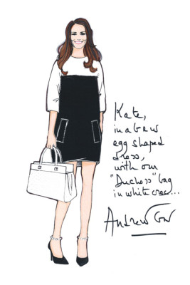 Diseñadores se inspiran en el embarazo de Kate