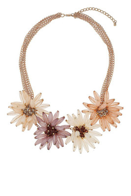 Floral soft. Statement necklace by Topshop