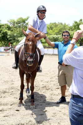Competencia ecuestre de salto en La Lima