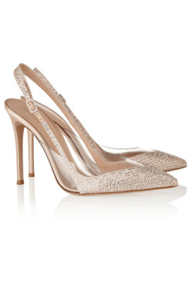Clear shine. Slingback pumps by Gianvito Rossi