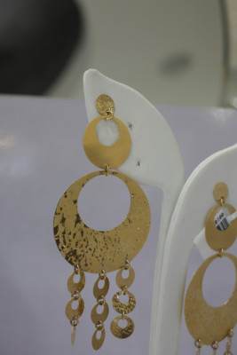 Aretes de oro amarillo de 14K by D'Santos Joyeros