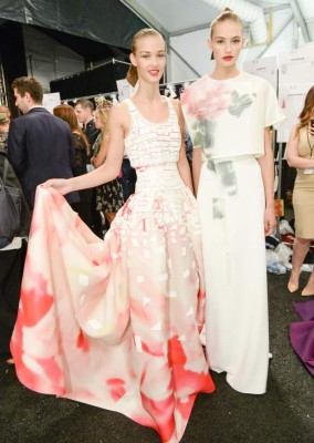 Backstage de Carolina Herrera