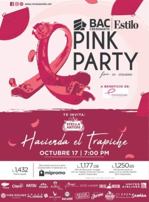 ¿Cómo asistir a la BAC Credomatic Estilo Pink Party y al Bloom Brunch for a Cause?  