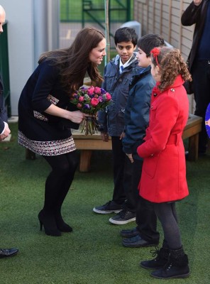Kate Middleton, radiante en pleno embarazo