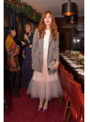 Eva Hughes ofrece cena en Nueva York