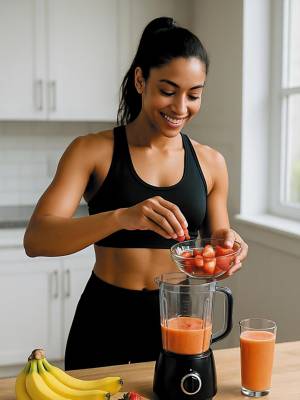 En deportistas y personas que entrenan por la mañana, la forma en que se resuelve esa primera comida puede marcar la diferencia en la energía disponible, la intensidad del entrenamiento y la respuesta del organismo al esfuerzo. Para poco apetito o entrenamientos muy temprano. Para los que no toleran bien los sólidos al despertar, el formato líquido puede ser un gran aliado. Una smoothie bien planificado puede cubrir los mismos objetivos de un plato sólido.