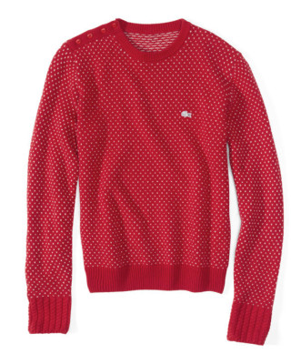 Cardigan. Sweater clásico con polka dots by Lacoste.