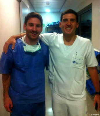 Messi es fotografiado junto a su hijo Thiago en España