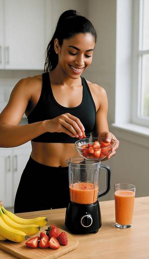 En deportistas y personas que entrenan por la mañana, la forma en que se resuelve esa primera comida puede marcar la diferencia en la energía disponible, la intensidad del entrenamiento y la respuesta del organismo al esfuerzo. Para poco apetito o entrenamientos muy temprano. Para los que no toleran bien los sólidos al despertar, el formato líquido puede ser un gran aliado. Una smoothie bien planificado puede cubrir los mismos objetivos de un plato sólido.