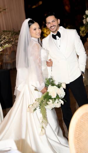 Anarely Rivera y Dany Oliva unieron sus vidas ante Dios en la Basílica de Suyapa, en una romántica celebración inspirada en la elegancia italiana y en el Lago di Como, escenario donde comenzó un año antes la historia de su compromiso.
