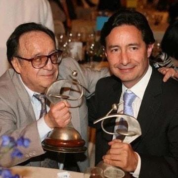 Roberto Gómez Bolaños y Roberto Gómez Fernández, su hijo.
