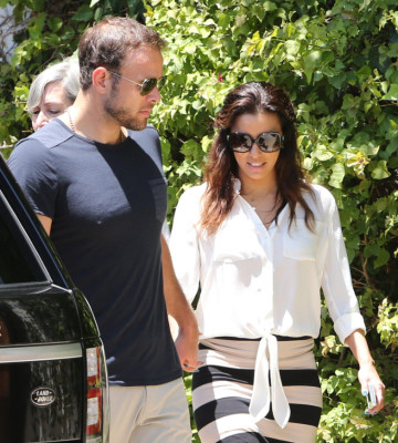 Eva Longoria y Ernesto Argüello visitan España