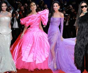 Demi Moore ha brillado sobre la alfombra roja del Festival de Cannes con una serie de looks impactantes que combinan elegancia, dramatismo y alta costura, consolidándose como una de las figuras más comentadas de la 79 edición. Entre siluetas esculturales, colores vibrantes y detalles teatrales, Moore ha transformado cada aparición en un auténtico momento de moda.