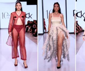 Erick Molina se unió al line up de la X edición de BAC Estilo Moda como diseñador emergente bajo su marca RICK. Molina apostó por una colección de contrastes entre texturas transparentes, encajes, organza y velvet negro. Su colección, denominada Mircalla, está inspirada en el universo de Carmilla, una novela corta gótica escrita por el escritor irlandés, Sheridan Le Fanu en 1872. A través de encajes, transparencias, organza y velvet negro, el diseñador plasma un viaje de amor trágico y tóxico, contrastado con fibras naturales como lino y algodón que aportan frescura a la propuesta.