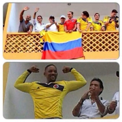 Will Smith celebra con Colombia