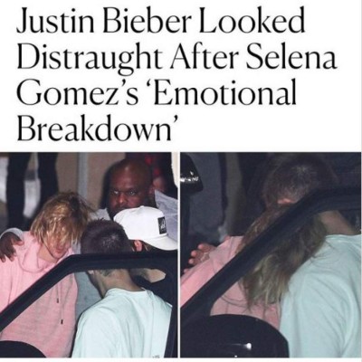 Justin Bieber devastado por la rehabilitación de Selena Gomez