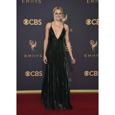 Shailene Woodley arrives at the 69th Primetime Emmy Awards on Sunday, Sept. 17, 2017, at the Microsoft Theater in Los Angeles. (Photo by Jordan Strauss/Invision/AP)