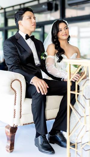 Inolvidable enlace de Yitzhak Burgos y Andrea Altamirano