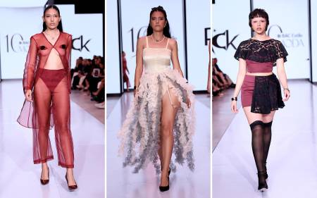 Erick Molina se unió al line up de la X edición de BAC Estilo Moda como diseñador emergente bajo su marca RICK. Molina apostó por una colección de contrastes entre texturas transparentes, encajes, organza y velvet negro. Su colección, denominada Mircalla, está inspirada en el universo de Carmilla, una novela corta gótica escrita por el escritor irlandés, Sheridan Le Fanu en 1872. A través de encajes, transparencias, organza y velvet negro, el diseñador plasma un viaje de amor trágico y tóxico, contrastado con fibras naturales como lino y algodón que aportan frescura a la propuesta.