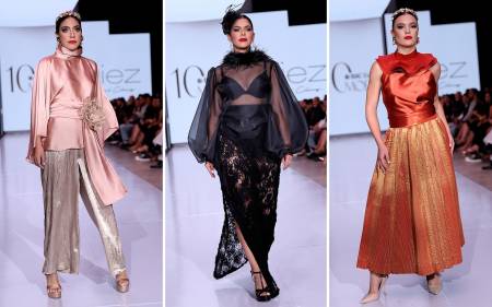 Una propuesta con una paleta cromática blush &amp; gold luxe, que combina matices tierra y nude con tonalidades rosadas y doradas metálicas, reflejando sofisticación y celebrando el lujo que caracteriza la alta costura. Así es Diez, la colección que Miguel Chong presentó para conmemorar la X edición de BAC Estilo Moda, inspirándose en su recorrido, en los inicios, la evolución y el triunfo de una década que ha marcado un antes y un después en la industria.