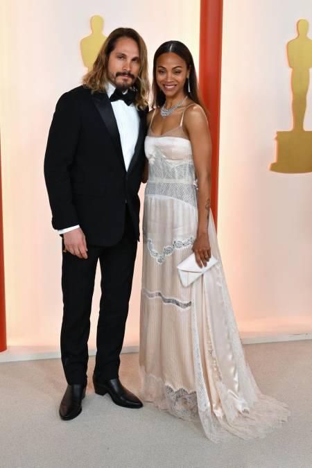 Zoe Saldana y su esposo Marco Perego Saldana