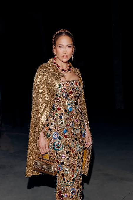 Jennifer Lopez en el show de Dolce &amp; Gabbana Alta Moda 2026.