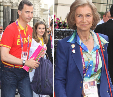 La Reina y los Príncipes de Asturias celebran