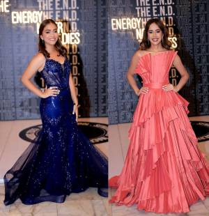 La clase 2025 de Macris School vivió una noche extraordinaria, inspirada en la MET Gala 2024, en la que la event planner Fabiola Matamoros logró que el diseño escenográfico, la elegancia editorial y la fantasía sensorial se encontraran para crear una experiencia única. Y para estar a tono con ese concepto, las seniors lucieron vestidos cargados de glam. En la imagen: Victoria Lizardo, Cecilia Fiallos y Sofía Castro